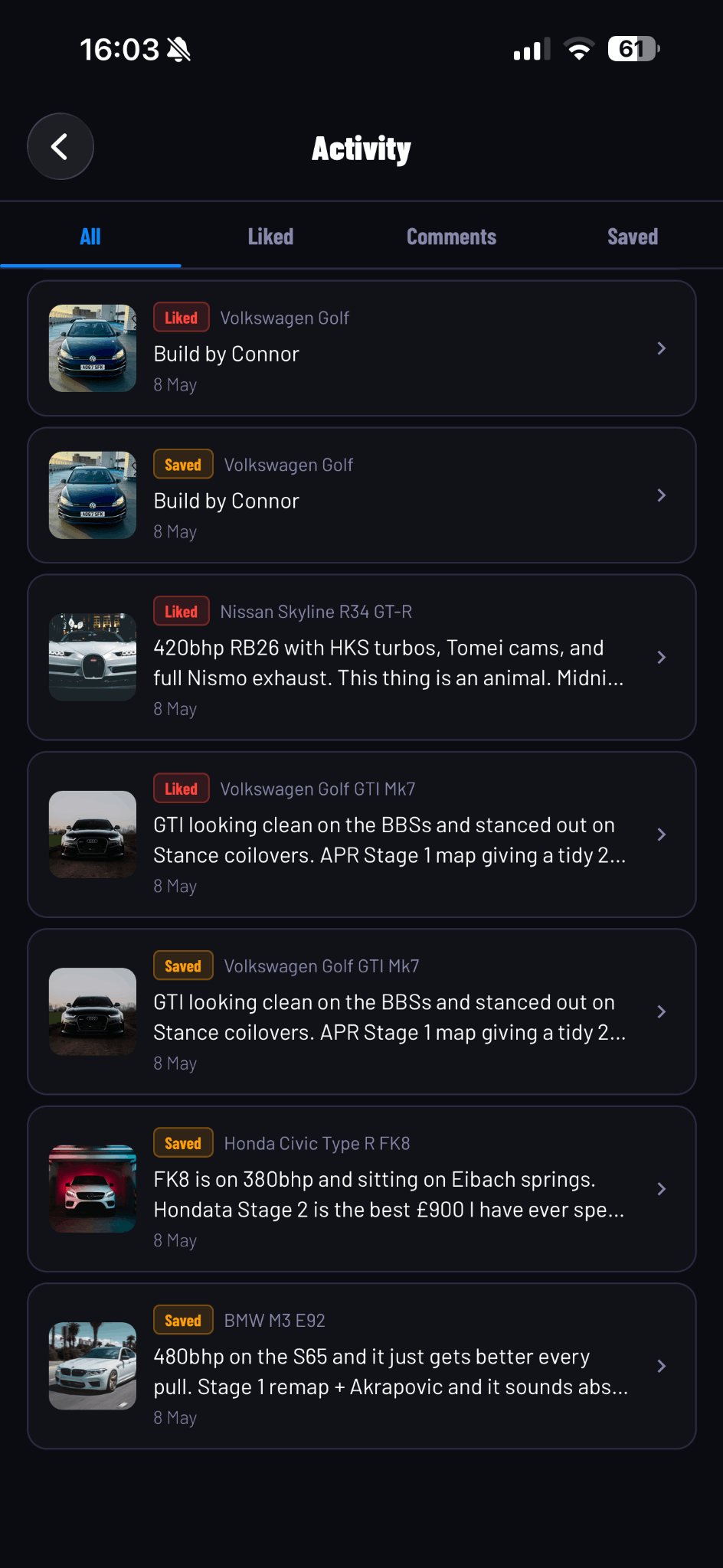 HoodUp activity screen preview